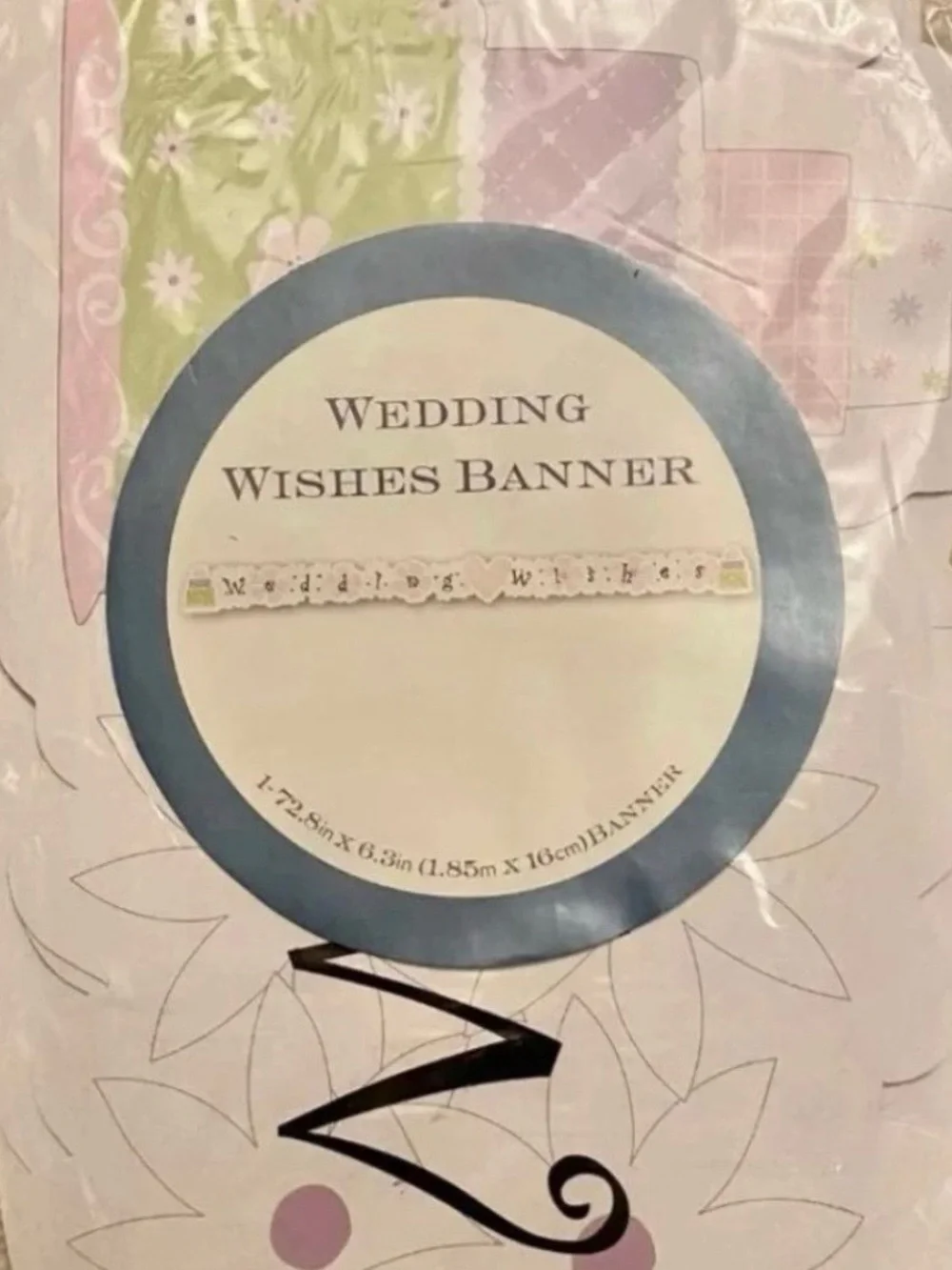 💞 New 6ft Wedding Wishes Bridal Shower Party Banner